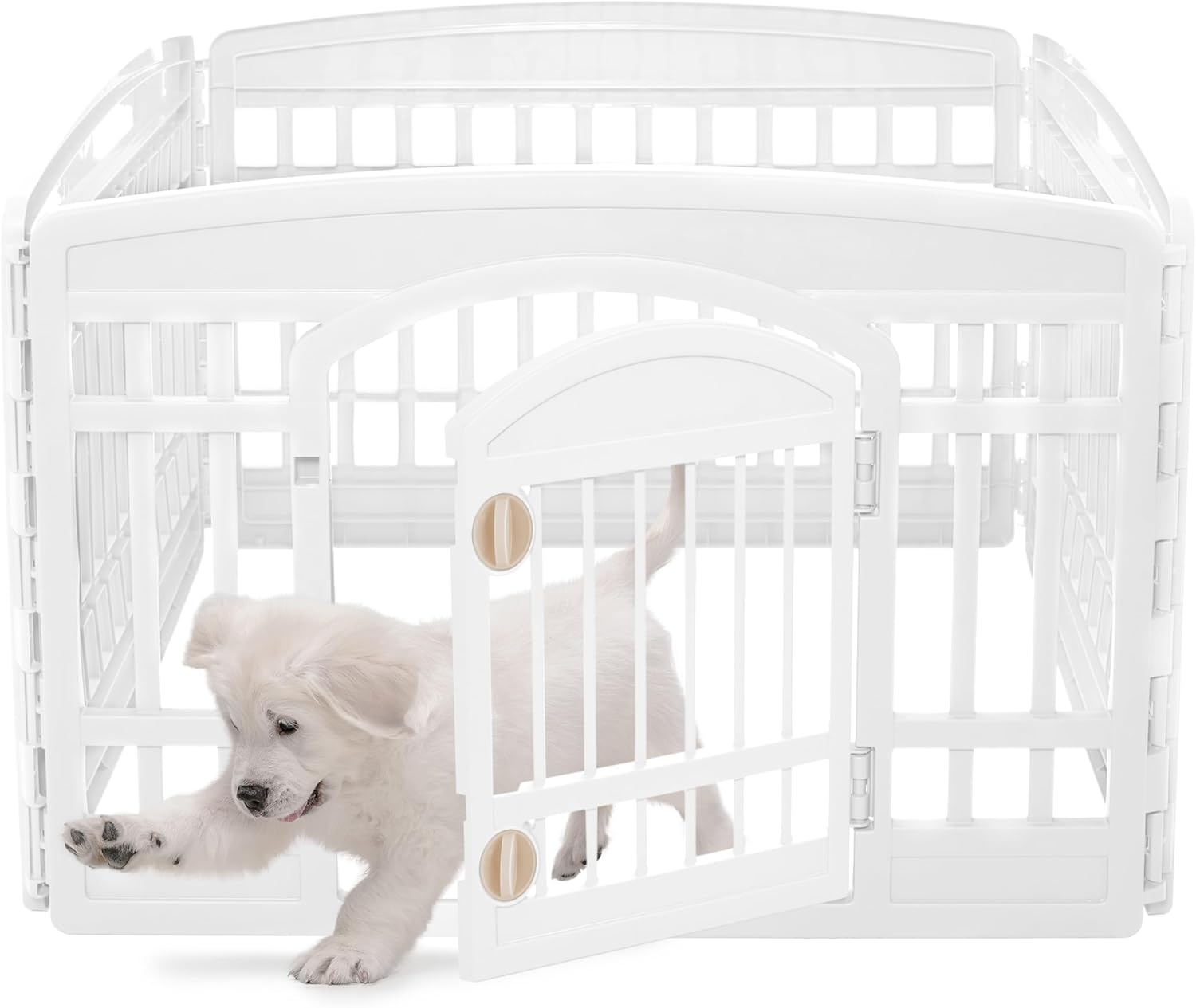 Iris Ohyama Parc pour Chien H90cm Blanc