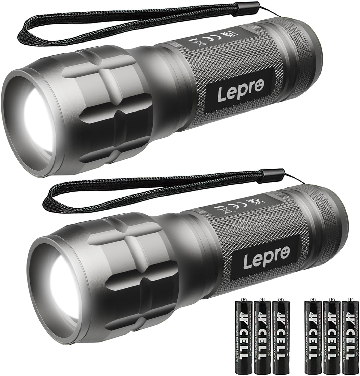 Thumbnail 6 de Lighting EVER LED Taschenlampe Klein LE1000 – extrem hell, Zoom, IPX4, batteriebetrieben