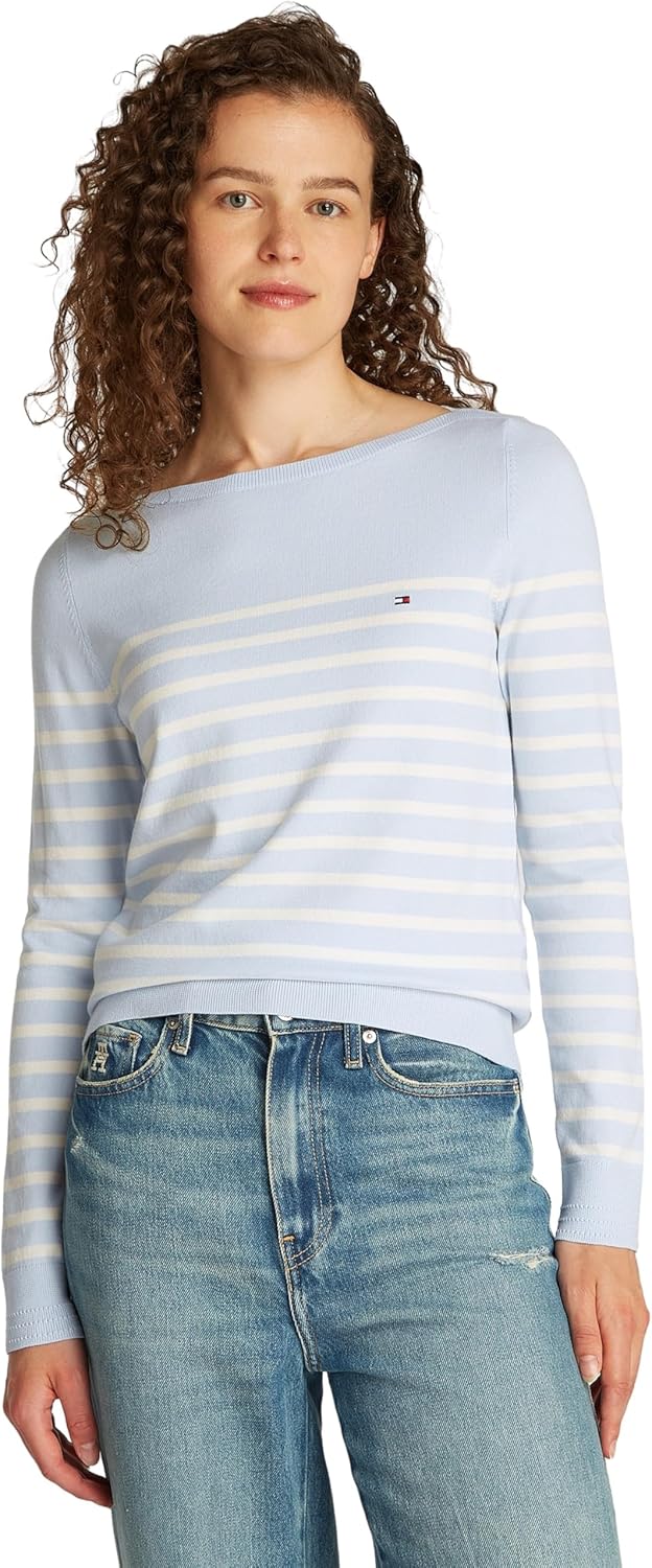 Detalle 2 de Tommy Hilfiger Pull femme en maille — chic intemporel et confort soigné