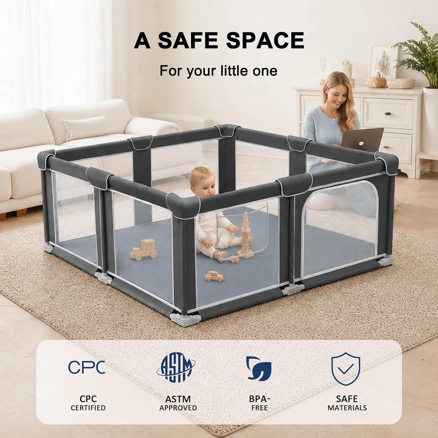 Detalle 2 de Baby Playpen 50" x 50