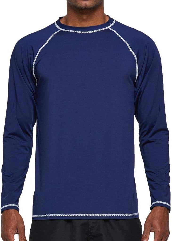 Detalle de Arcweg Rashguard Mare Surf Uomo Maniche Lunghe UPF 50+ – Protezione Solare e Asciugatura Veloce