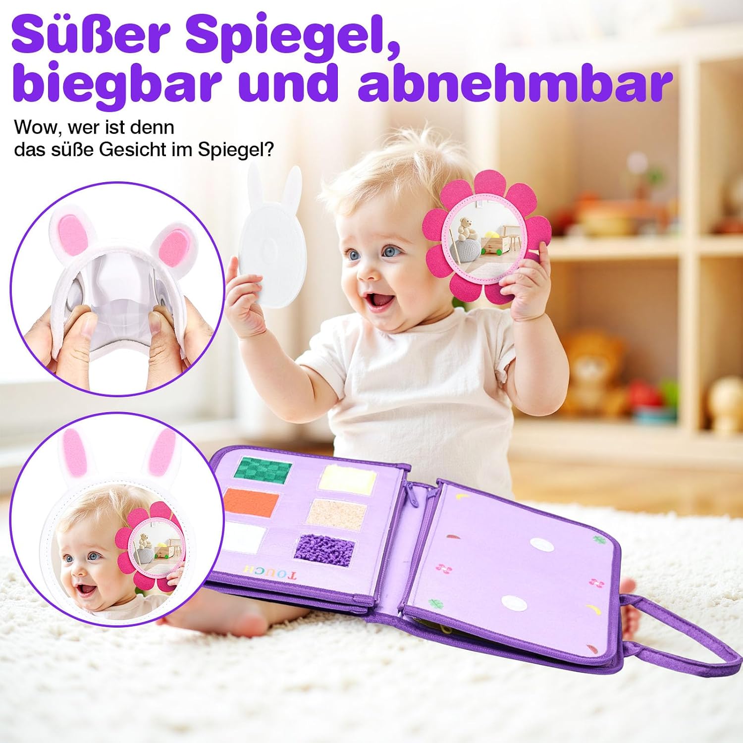 Thumbnail 4 de JHkim Montessori Busy Board ab 1 Jahr