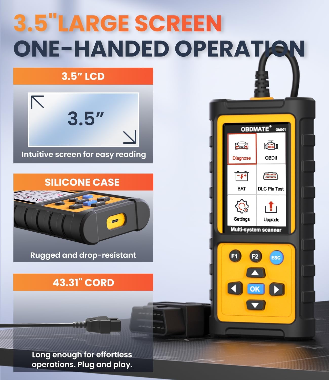 Thumbnail 5 de OBDMATE OM901 OBD2 Scanner 3.5
