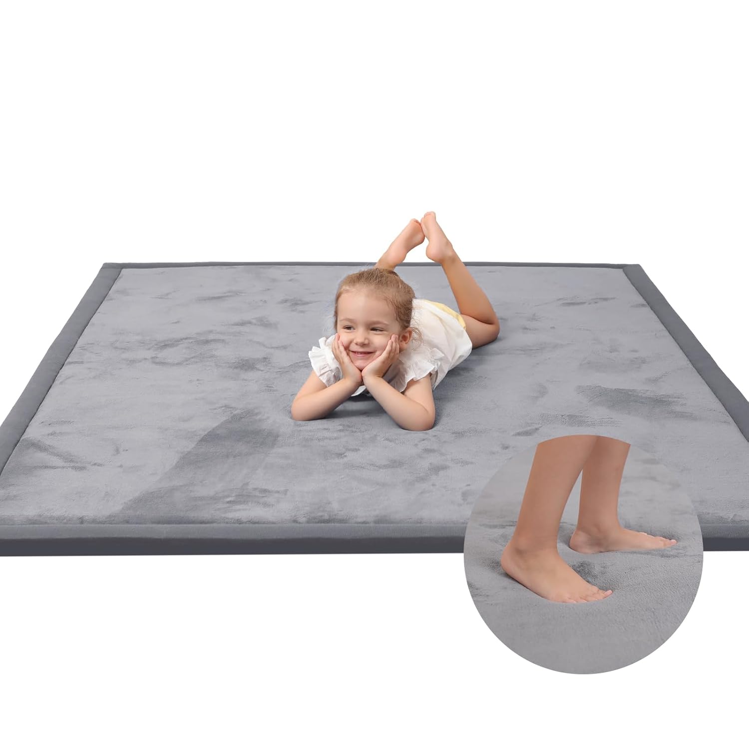 Detalle de Huloo Sleep Baby Play Mat 1.3in Thick Memory Foam