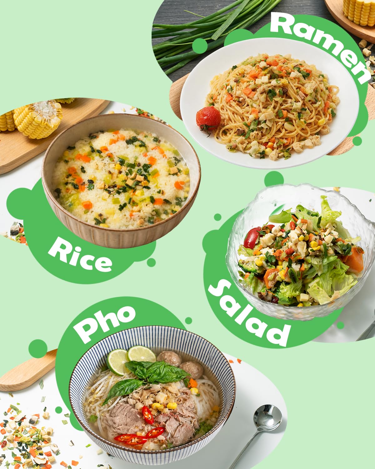 Thumbnail 6 de Vegan Dried Ramen Toppings, 14 oz 12-Veggie Mushroom & Goji Mix