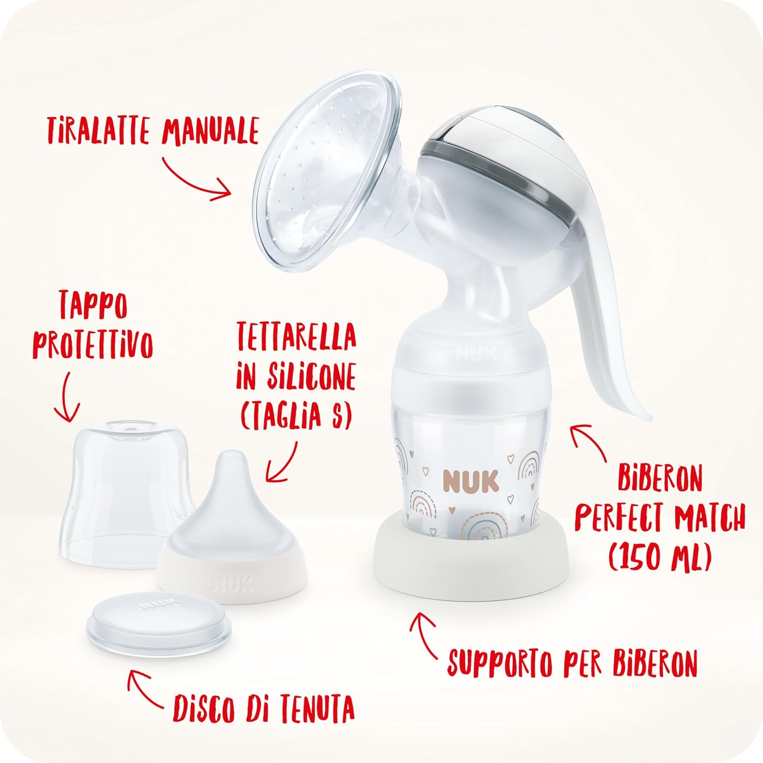 Thumbnail 5 de NUK tiralatte manuale 150 ml