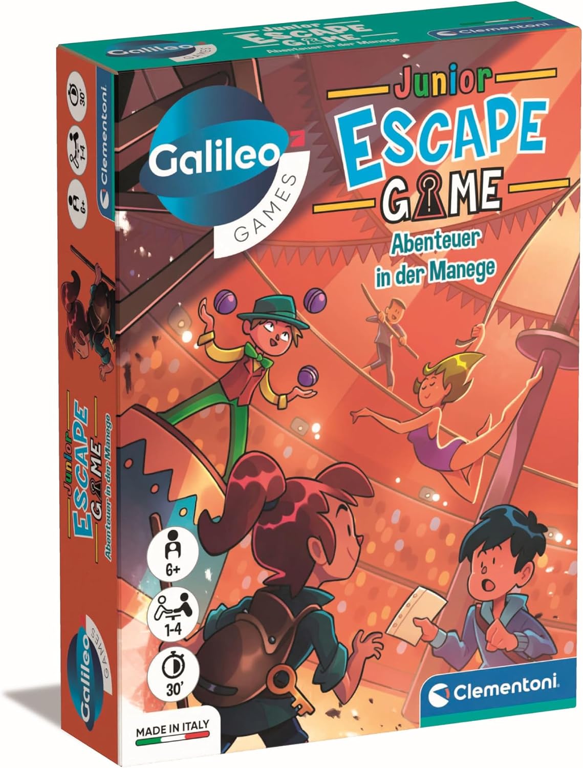 Detalle 2 de Galileo Escape Game Junior – Der verschwundene Kürbis (59411) von Clementoni