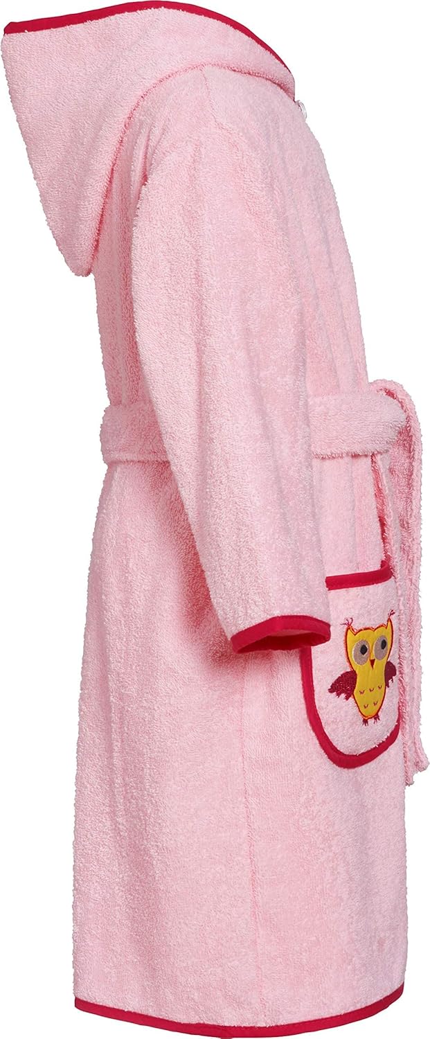 Thumbnail 6 de Playshoes Mädchen Frottee Sweety Bademantel – flauschiger Morgenmantel mit Kapuze und Bindegürtel