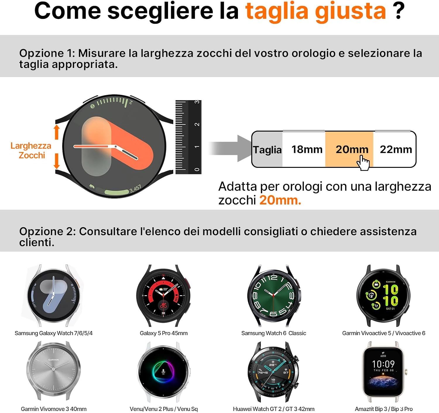 Thumbnail 5 de Fullmosa Cinturino Orologio Nylon Elastico 20mm – Compatibile con Samsung/Garmin, Chiusura Magnetica Regolabile
