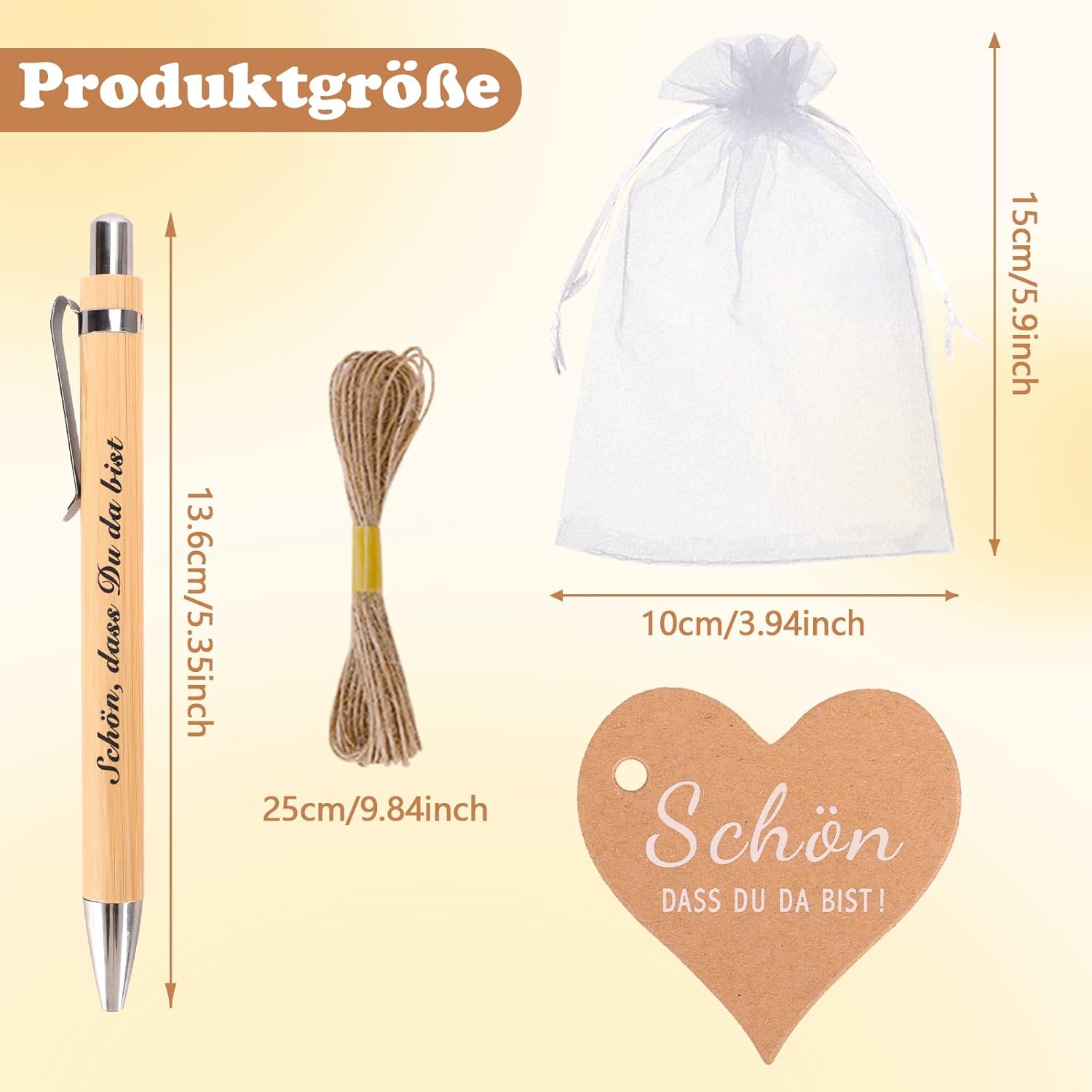 Thumbnail 1 de Zidoley 30 Stück Gastgeschenke Holz Kugelschreiber