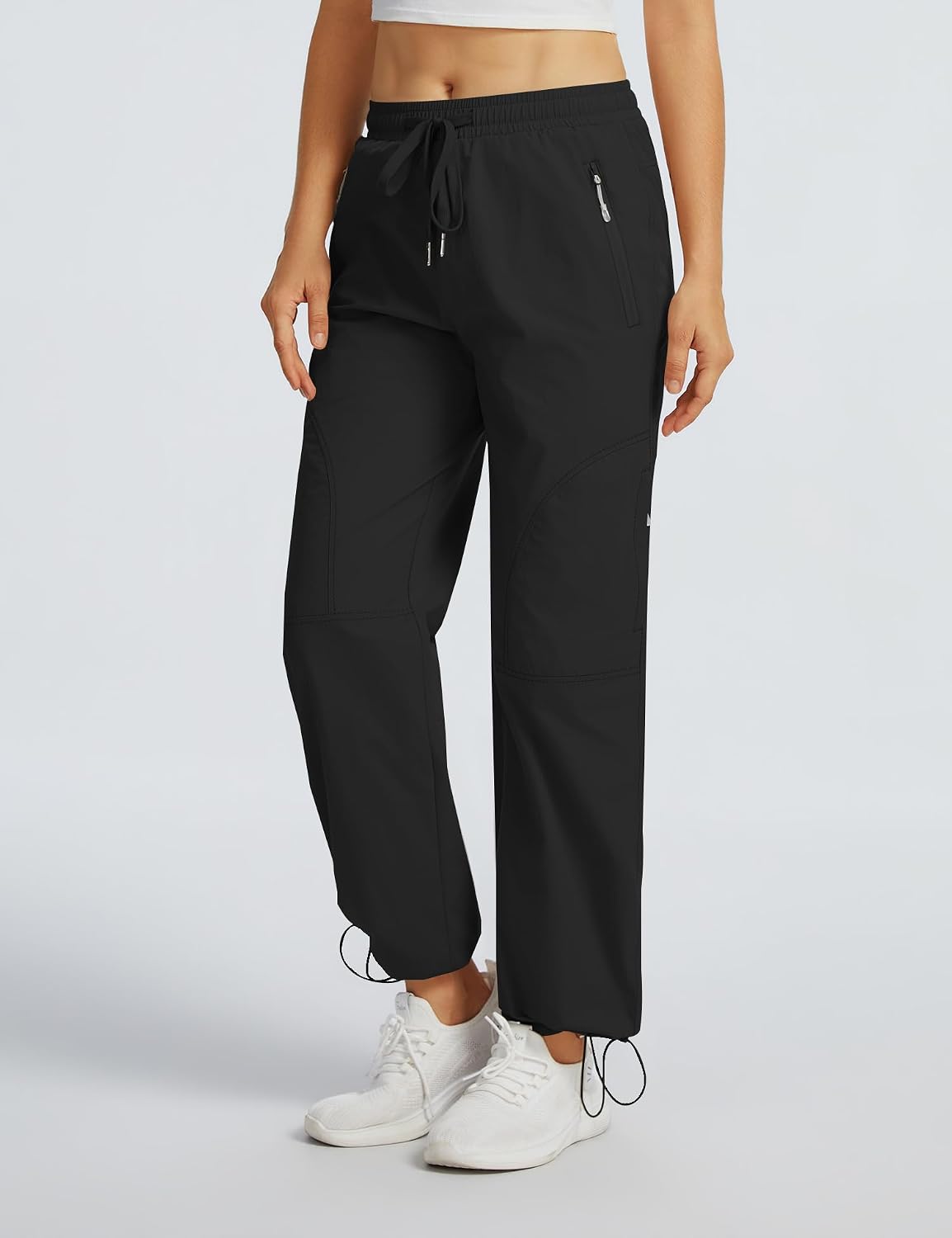 Detalle de Rapbin Women's Walking Hiking Cargo Trousers: Lightweight, Quick-Dry & Water-Resistant Outdoor Pants