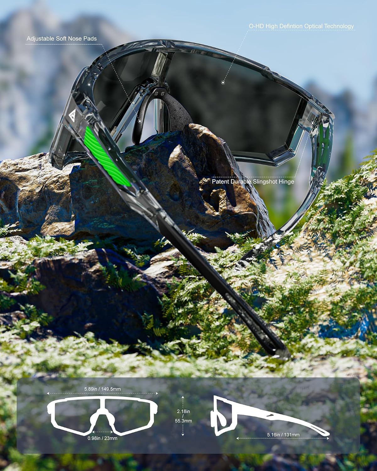 Thumbnail 4 de QALLY Polarized Sports Sunglasses for Men and Women