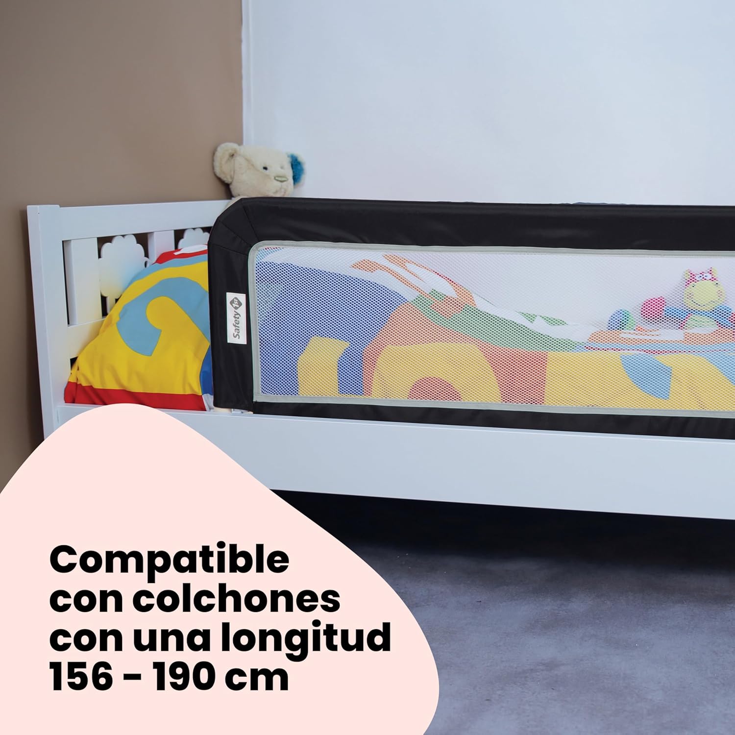 Detalle 1 de Safety 1st Barrera Cama Portátil, Seguridad para Niños