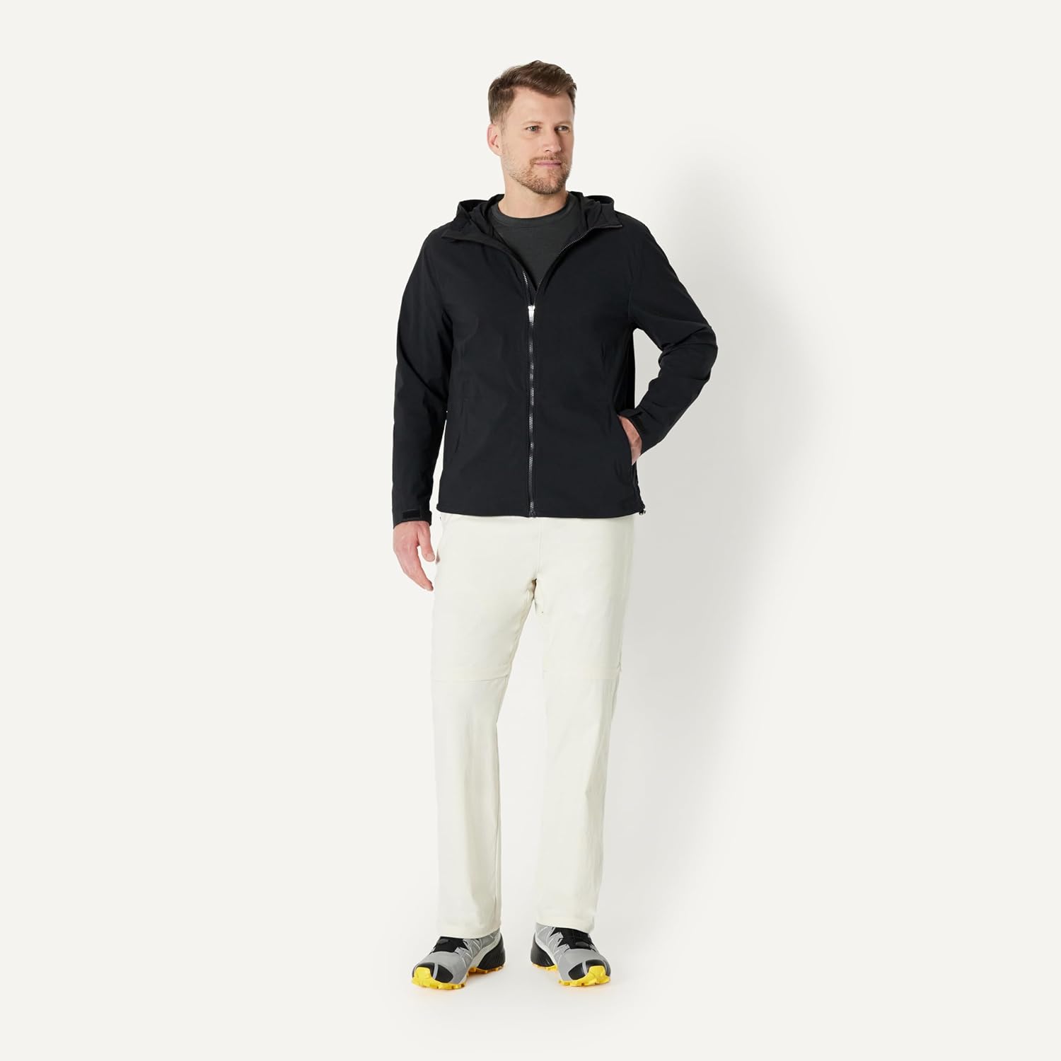 Detalle de Amazon Essentials Herren Wasserabweisende Relaxed-Fit-Outdoor-Wanderhose