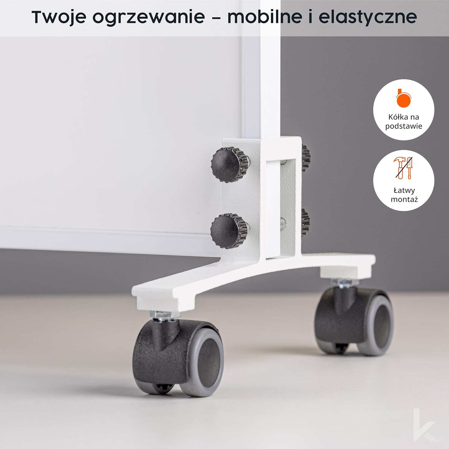 Detalle 2 de Könighaus P-Serie wolnostojący grzejnik na podczerwień 1000 W z termostatem