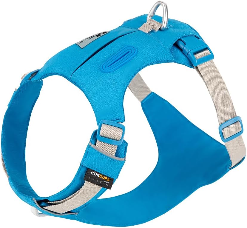 Detalle de Small Combination Dog Harness with Pocket - Adjustable Turquoise (S)