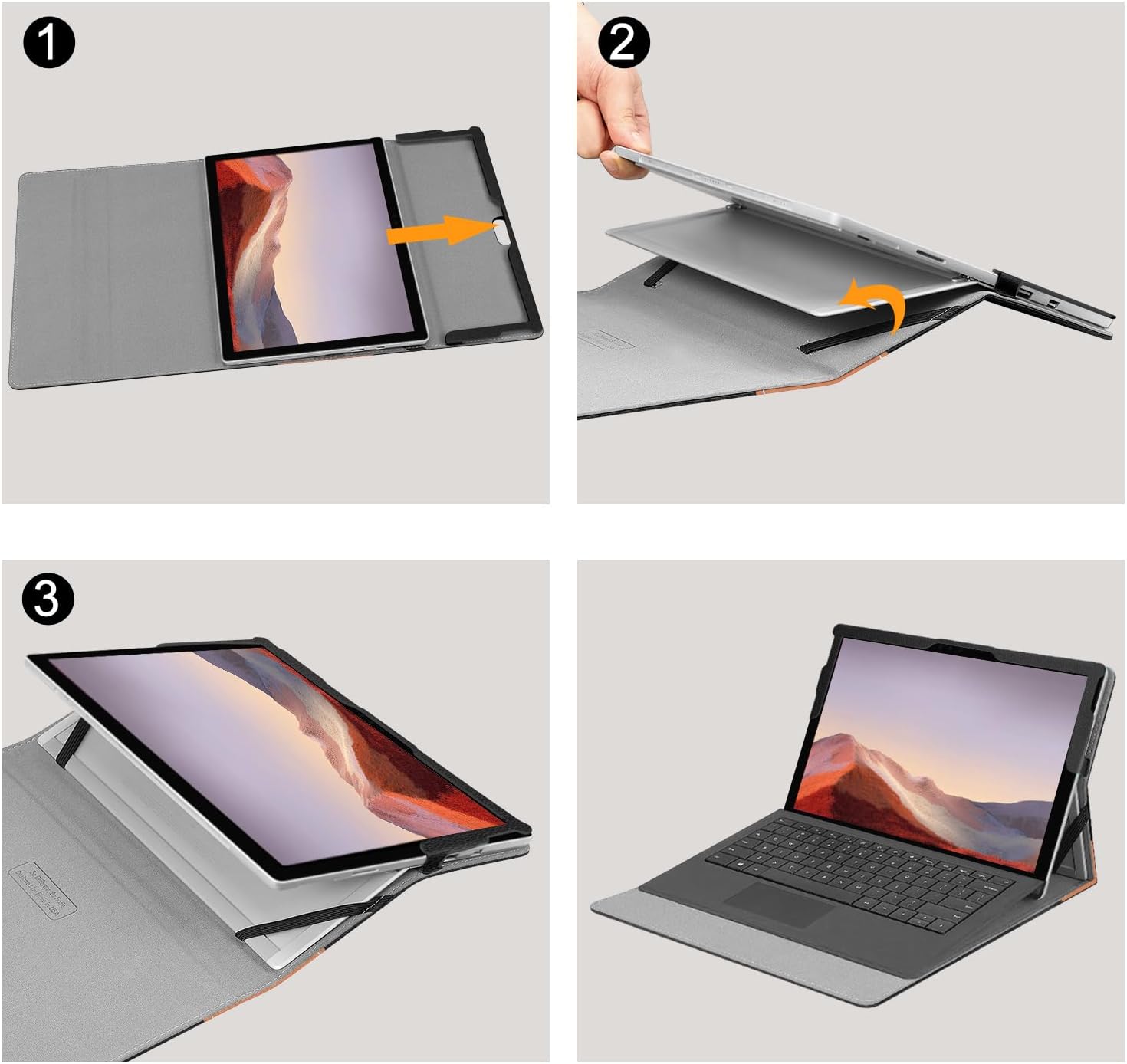 Thumbnail 6 de FINTIE ECAB099US – etui do Surface Pro, kieszeń i magnetyczne zamknięcie
