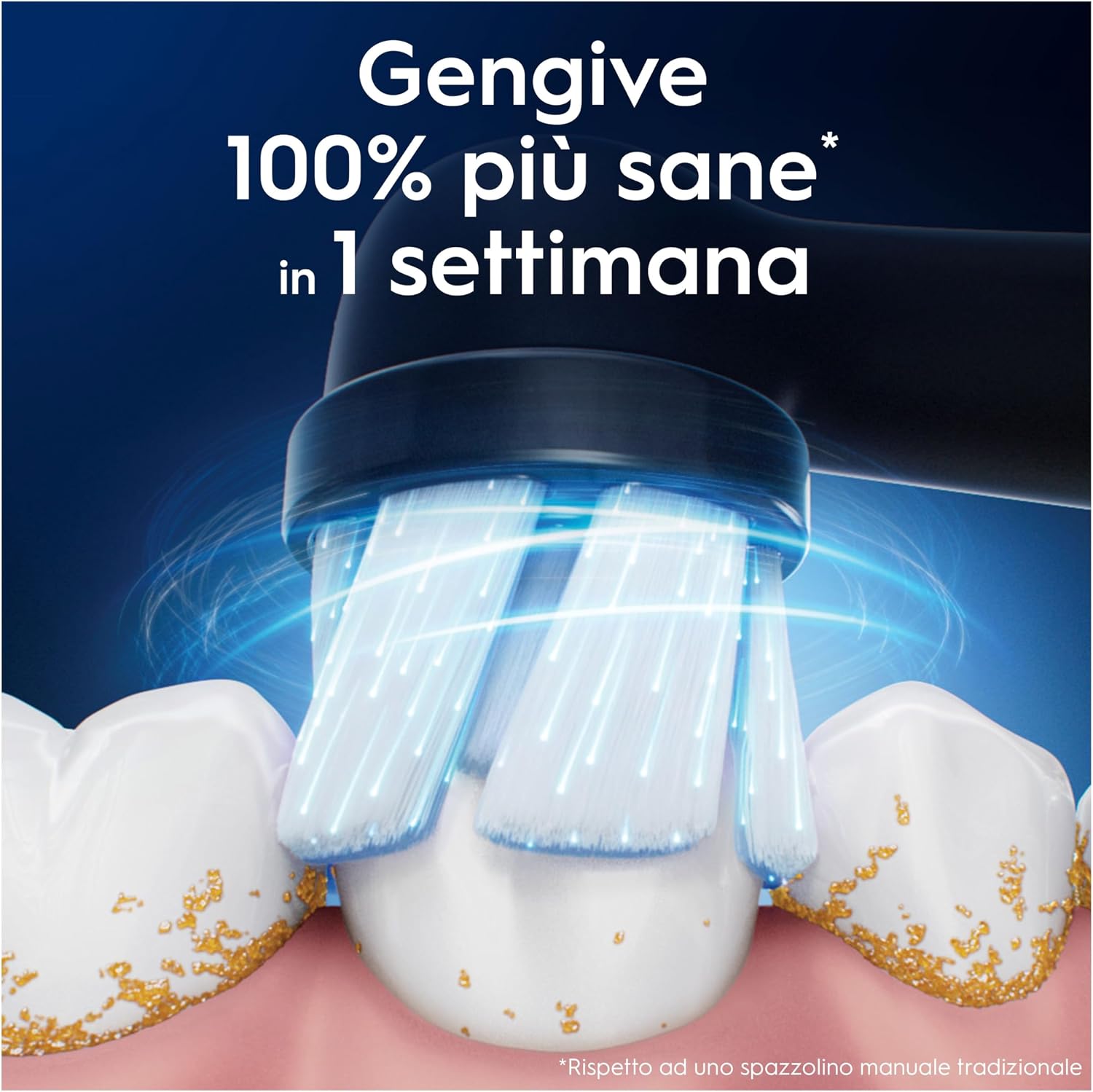 Thumbnail 1 de Testine di Ricambio Oral-B iO Gentle Care Nere – 8 Testine Rotonde per Gengive Sensibili
