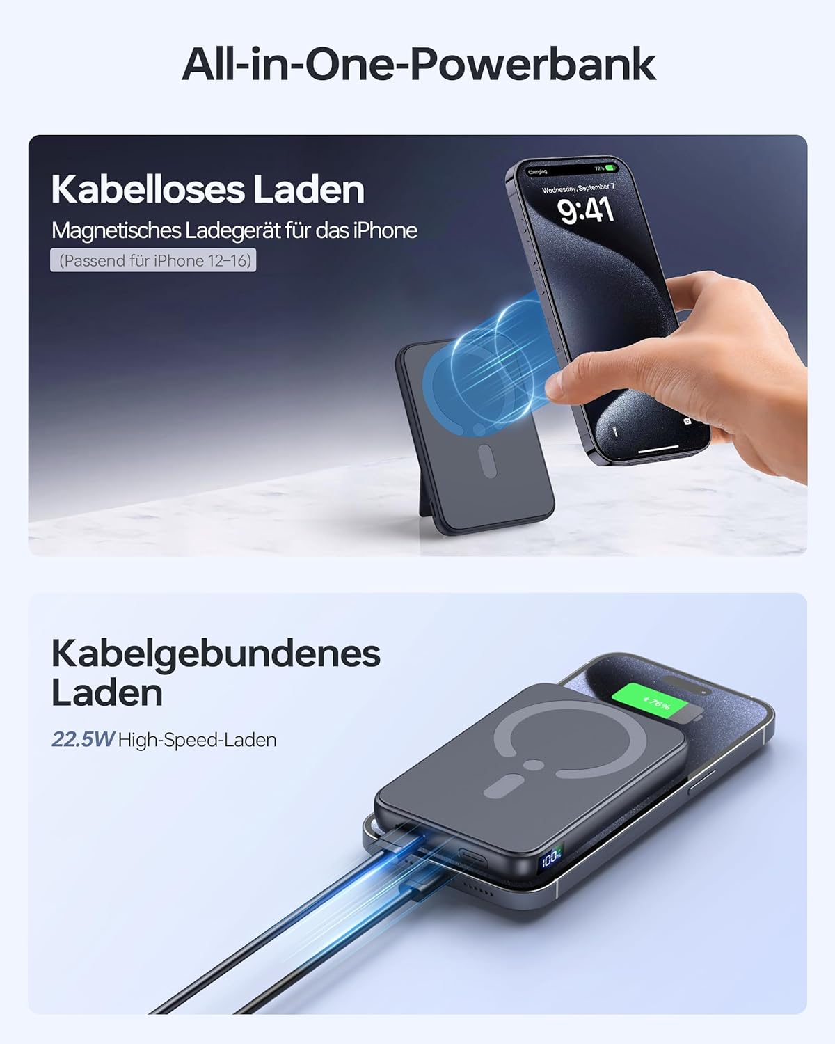 Thumbnail 2 de MagSafe Powerbank 12000 mAh – kabelloses Ladegerät