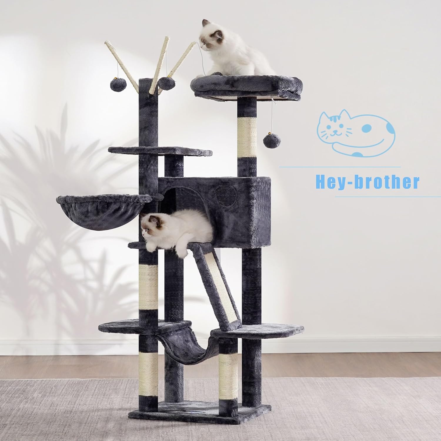 Detalle 2 de Hey-brother Kratzbaum 135 cm