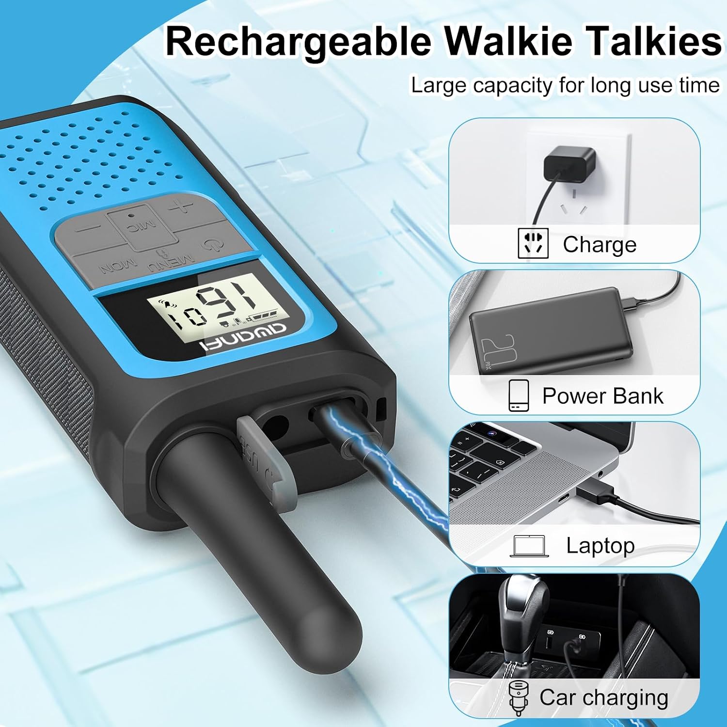 Thumbnail 4 de AWANFI Walkie Talkies for Adults & Kids 2 Pack ๐