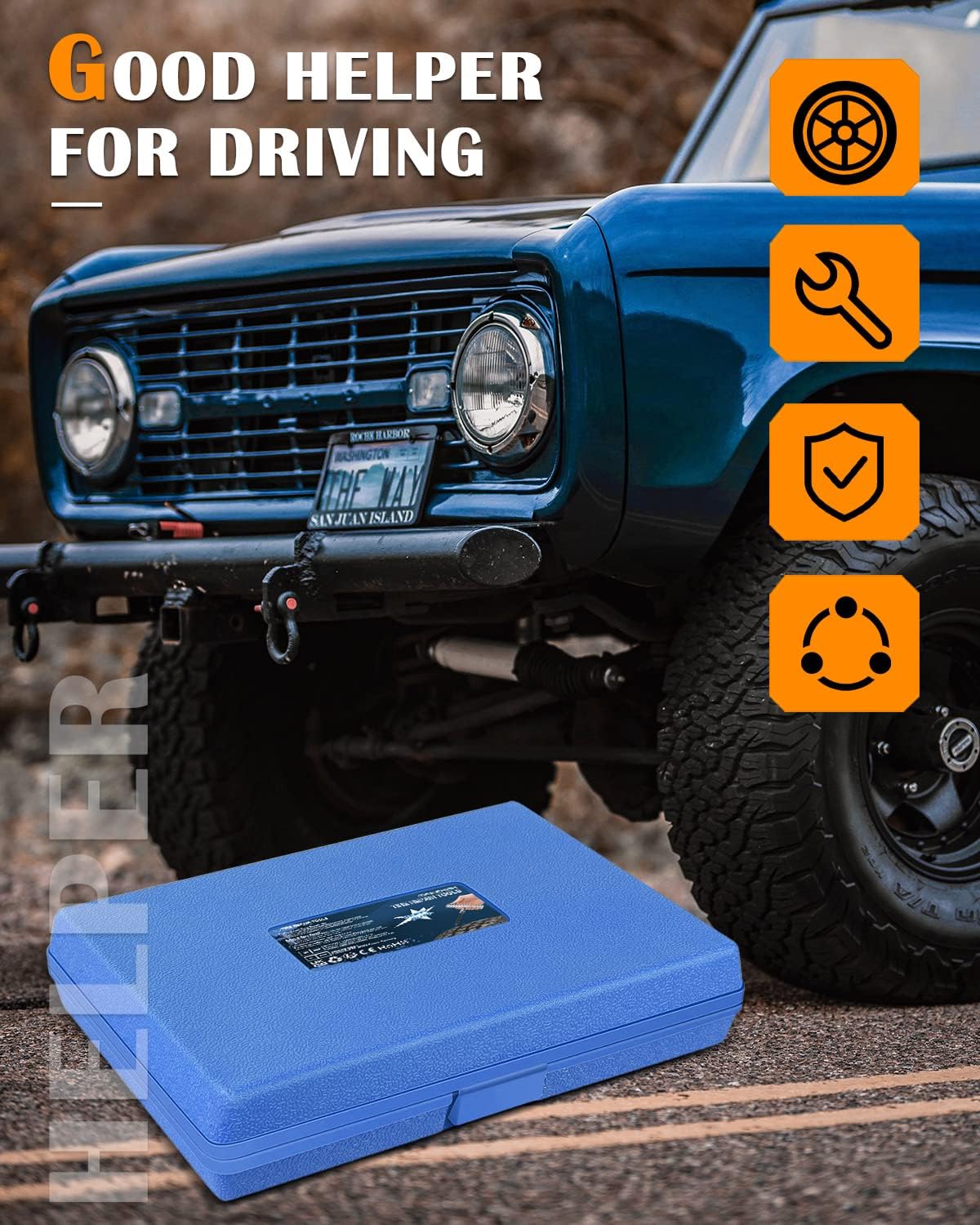 Thumbnail 5 de MAIKEHIGH Heavy Duty Tyre Puncture Repair Kit (Tubeless Plug Set, 69-piece)