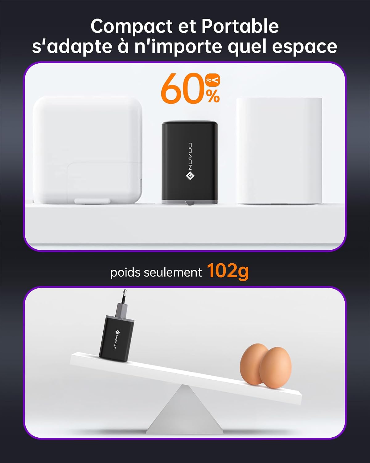 Thumbnail 4 de NOVOO Cargador 67W USB-C GaN III
