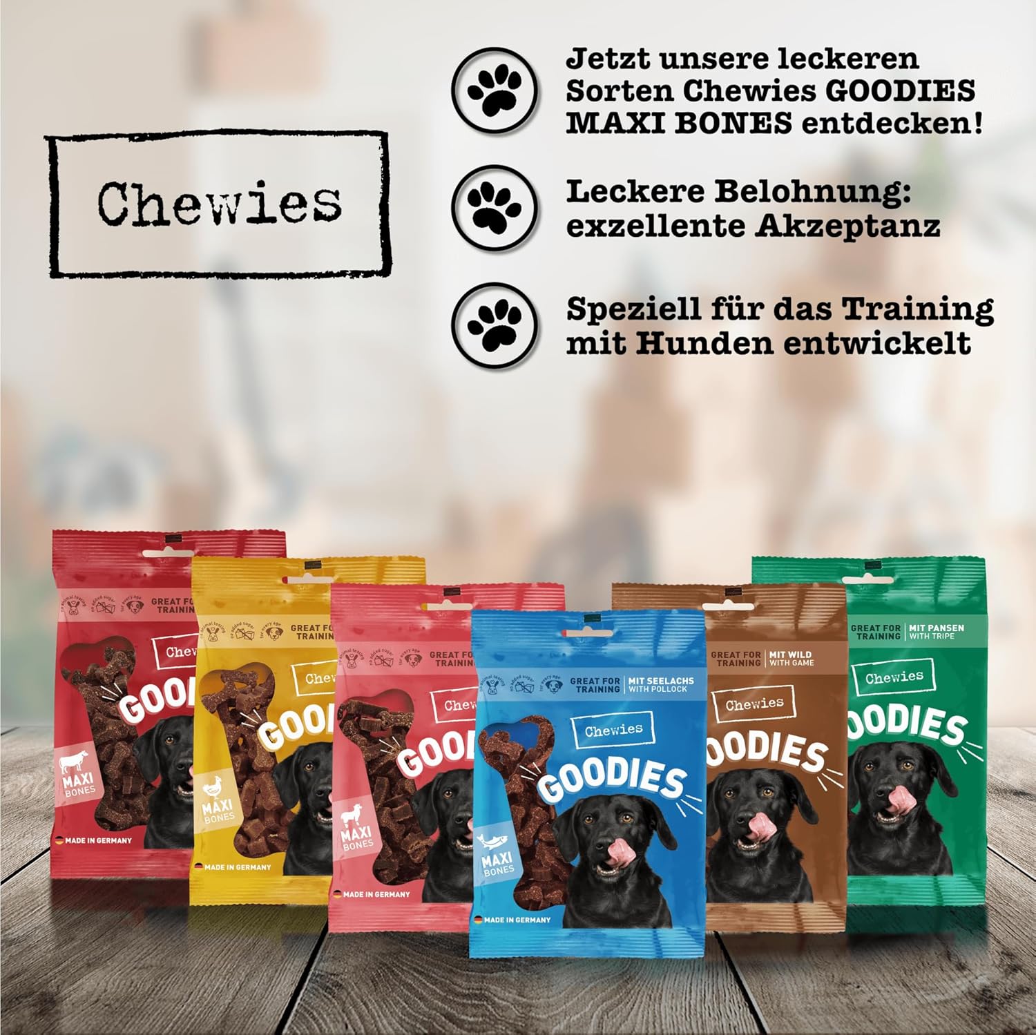 Detalle 2 de Chewies Hundeleckerli Training Maxi Agnello e Caviglia – 200 g, bocconcini morbidi senza zuccheri aggiunti per addestramento