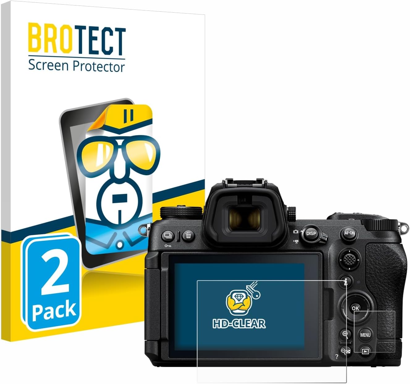 Brotect Pellicola Protettiva per Nikon Z6 III – Set da 2 pezzi, trasparente e anti-impronte