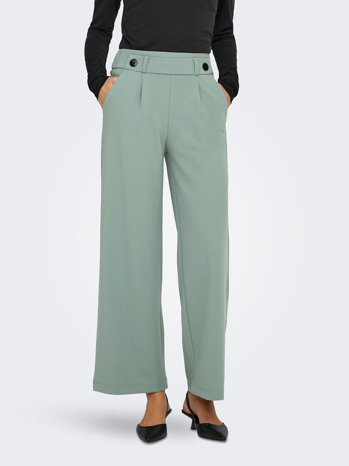Detalle de JDY Jdygeggo New Long Pant Jrs Noos Pantaloni Donna — stile casual con tasche laterali e rifiniture tono su tono