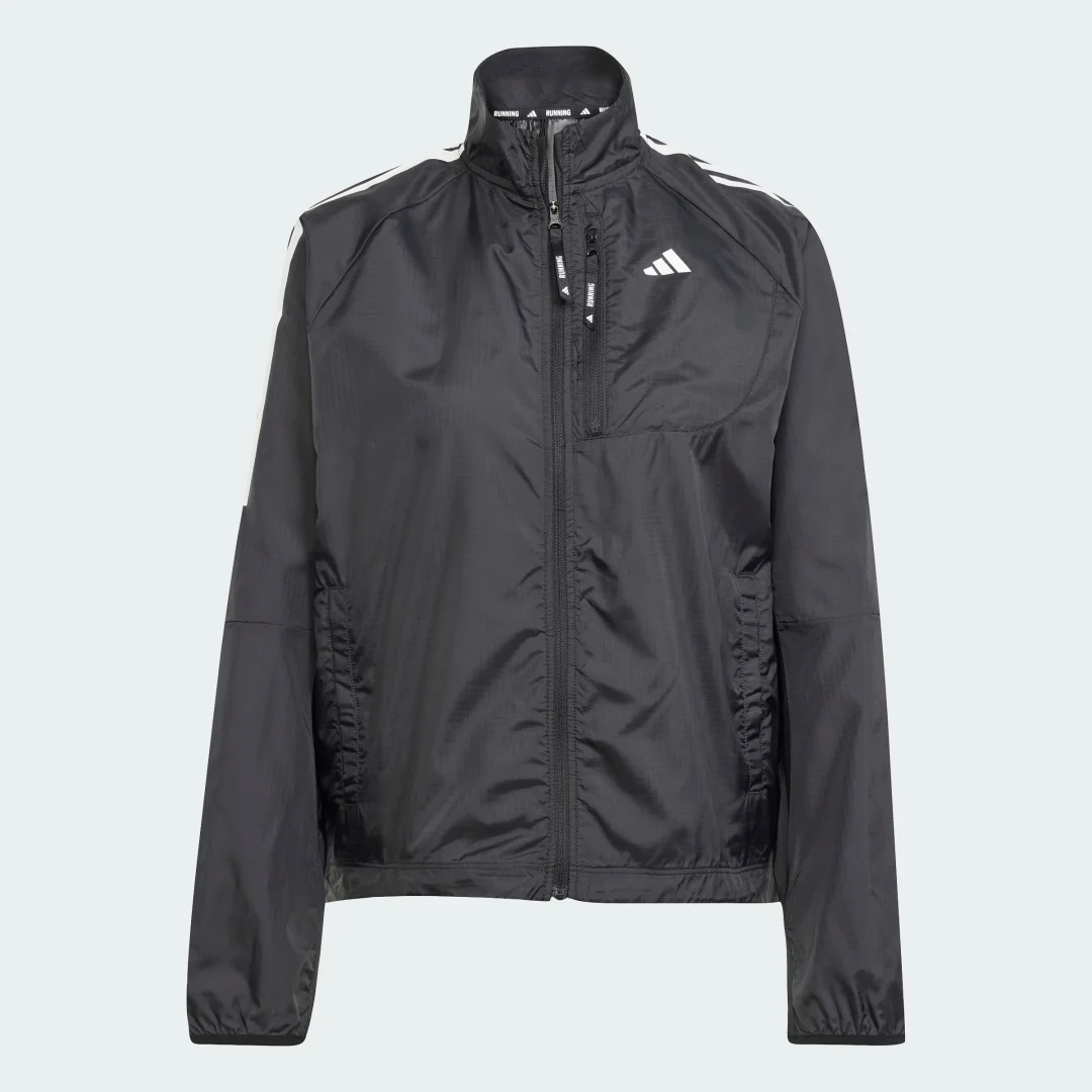 Thumbnail 3 de Adidas Own the Run 3-Stripes Packable Jacket – Negro