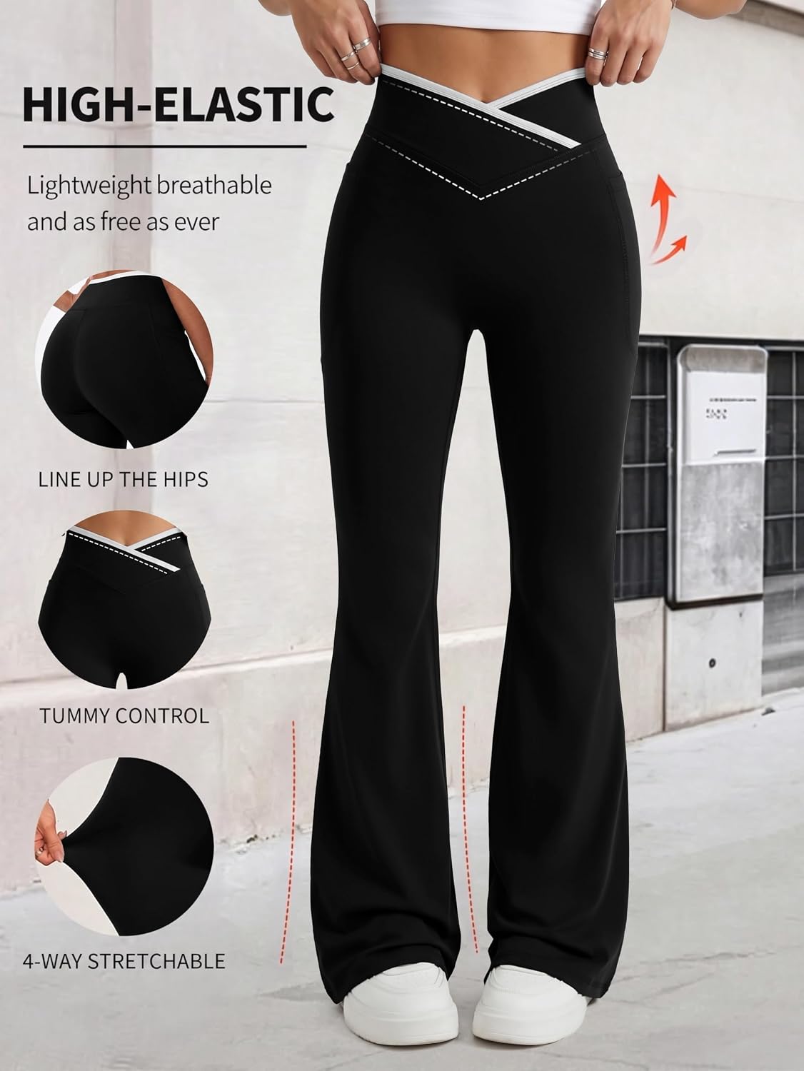 Thumbnail 3 de Flare Yoga Pants with Pockets