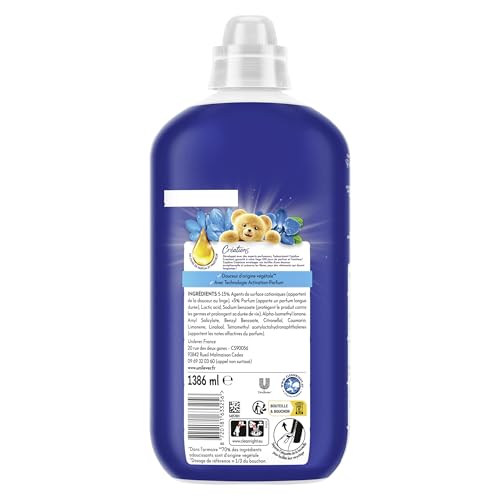 Detalle de Cajoline Adoucissant Linge Fleur de la Passion et Bergamote – 60 Lavages