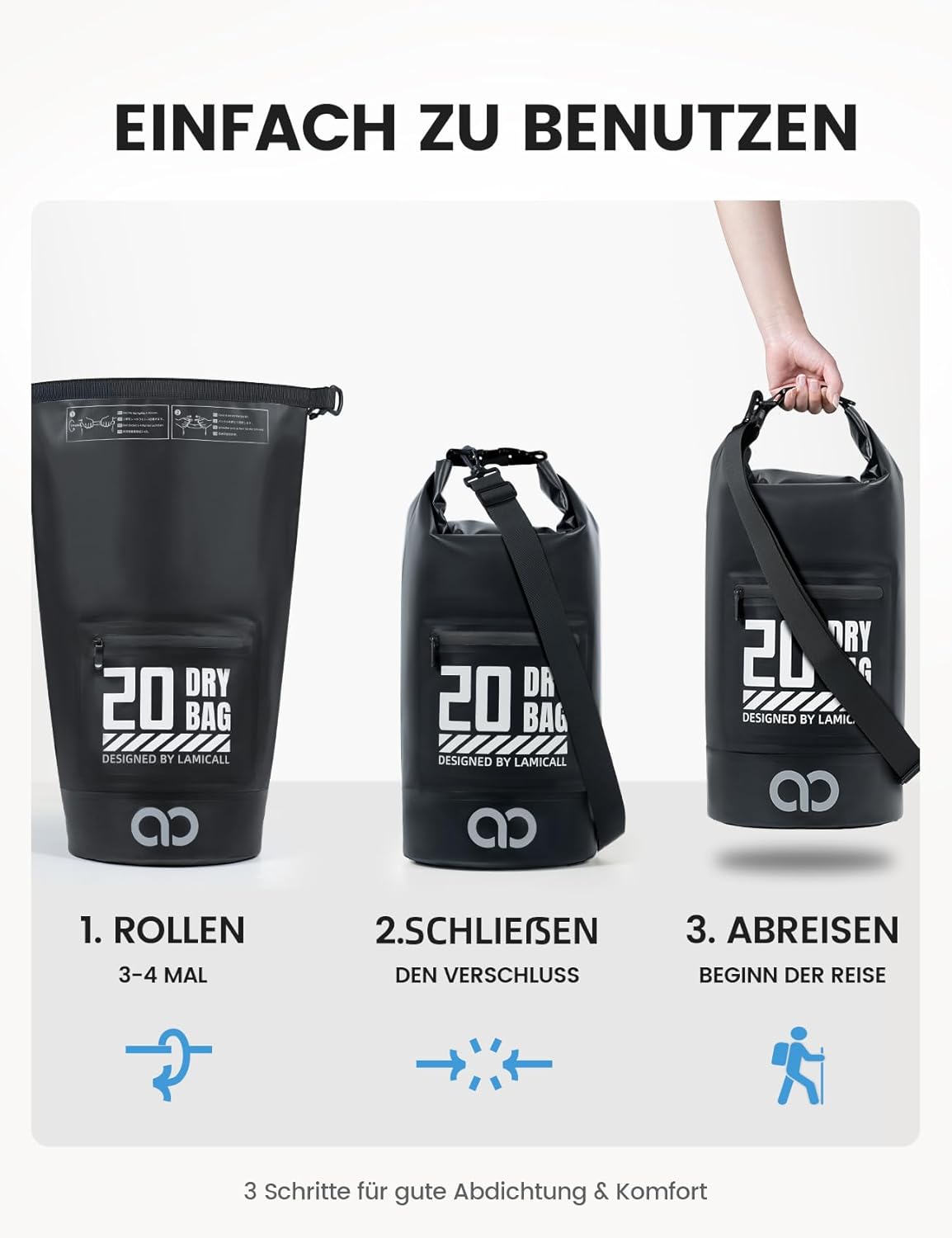 Thumbnail 5 de Lamicall Dry Bag wasserdichte Tasche 10L
