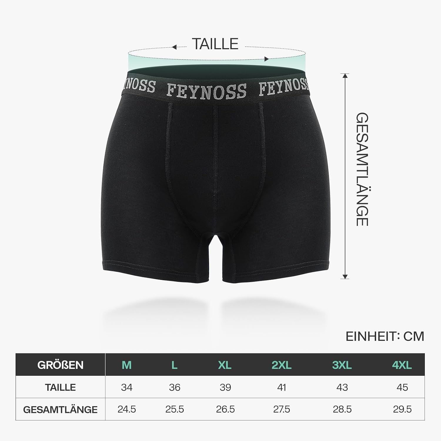 Thumbnail 6 de feynoss Boxershorts Herren 10er Pack aus Baumwolle mit elastischem Bund – weich, atmungsaktiv & ohne Etikett