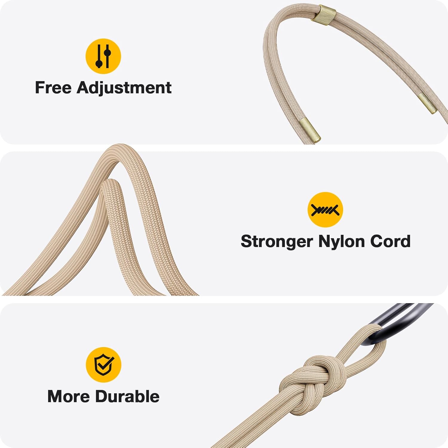 Thumbnail 5 de GOODVISH Handykette für iPhone 16 Pro Hülle mit Band – Transparentes Case mit Kordel (6.3")