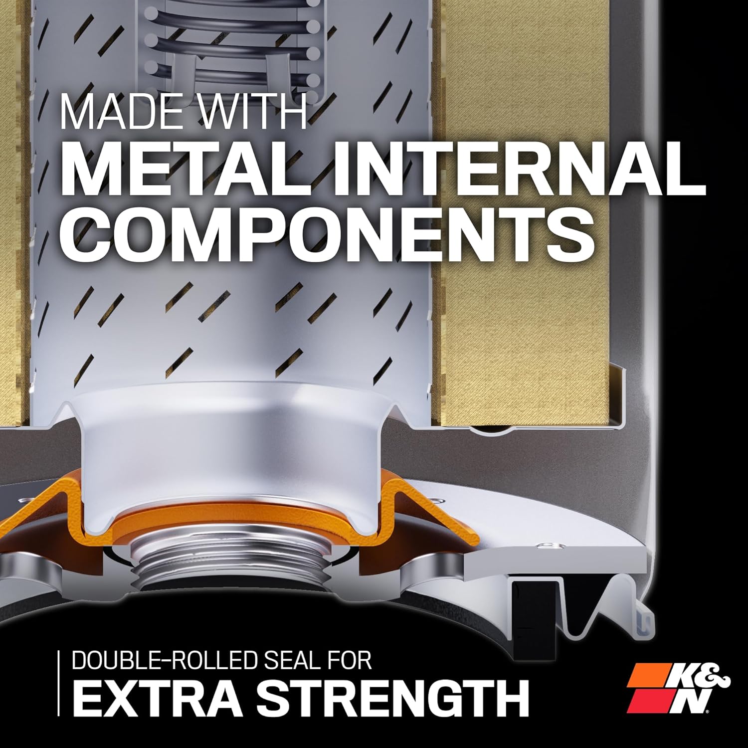 Thumbnail 6 de K&N Oil Filter – Spin-On 68x84mm (HP-1003) for Toyota, Scion, Suzuki, Pontiac, Chevrolet, Nissan, Daihatsu
