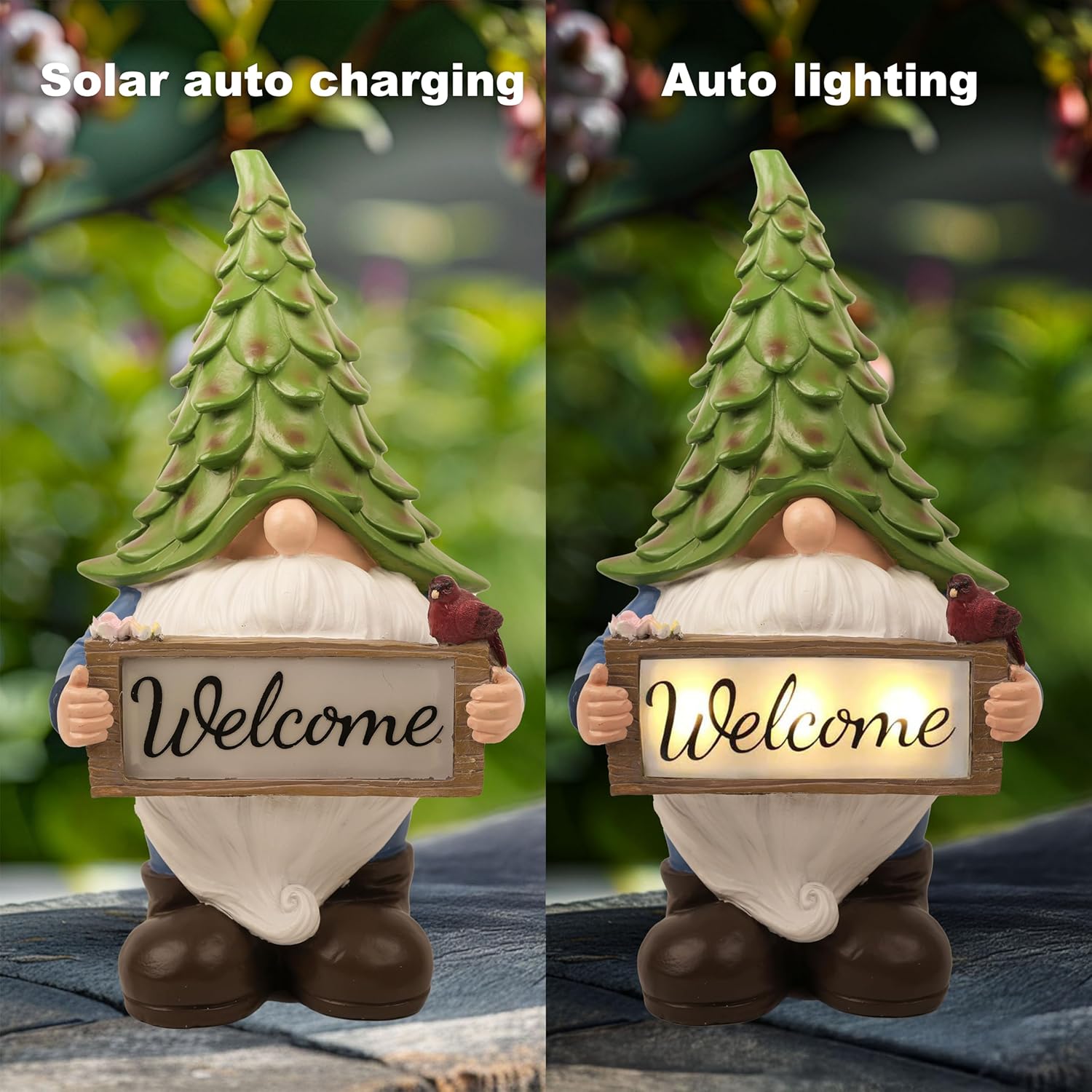Thumbnail 6 de hvfun 13.5” Solar Gnome Statue