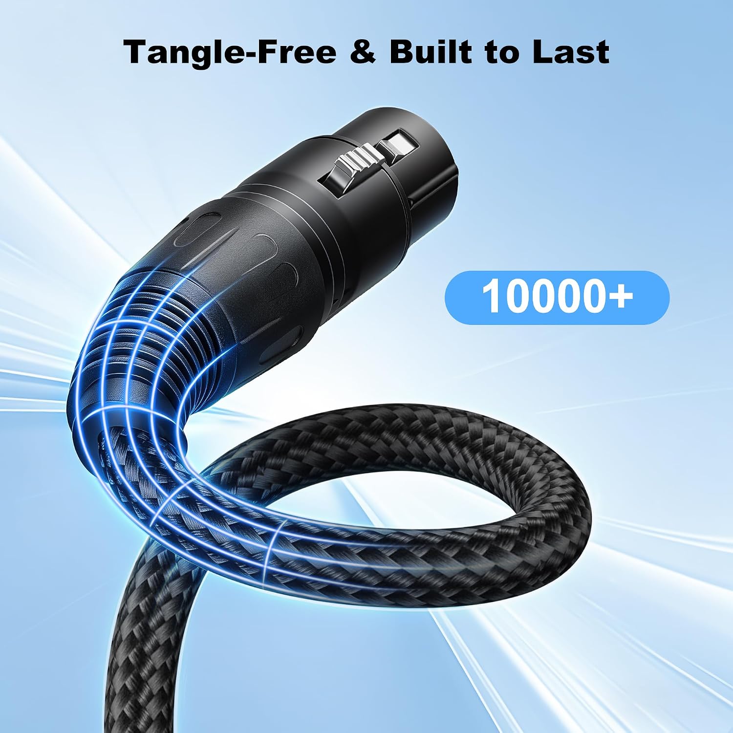 Detalle de New Bee MC10-6.35MM-50FT TRS-to-XLR Female Cable, 50-Foot