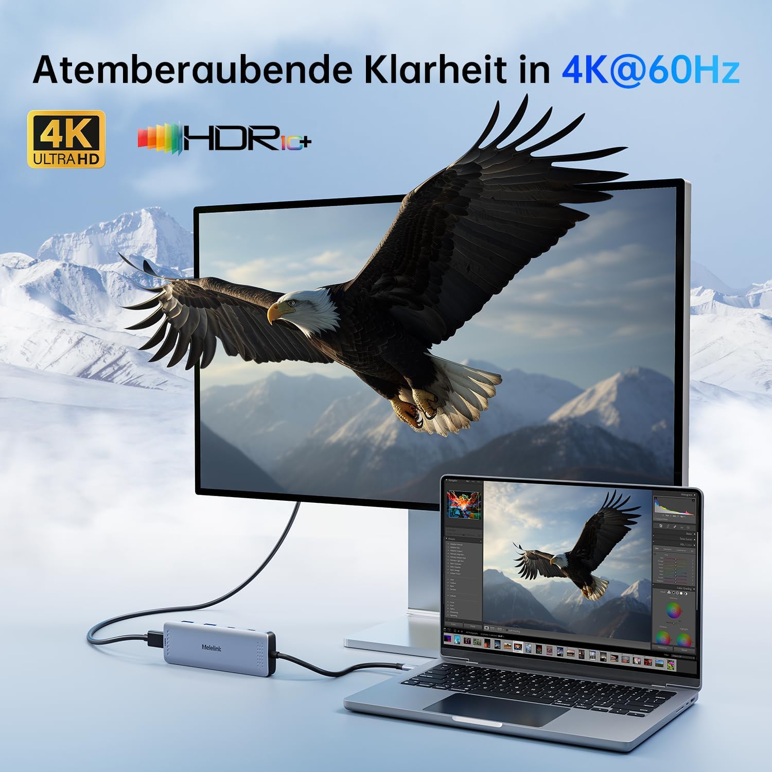 Detalle de Melelink USB-C Hub 10 in 1 für MacBook