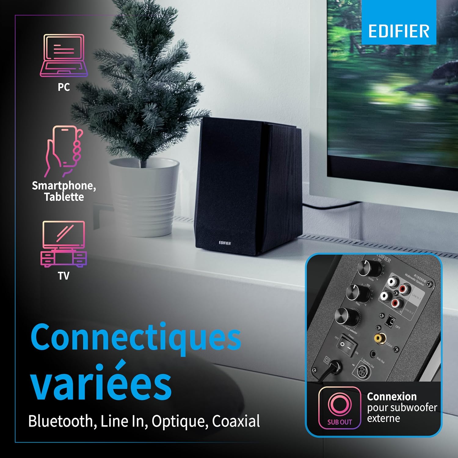 Thumbnail 6 de Edifier R1855DB enceinte 70 W