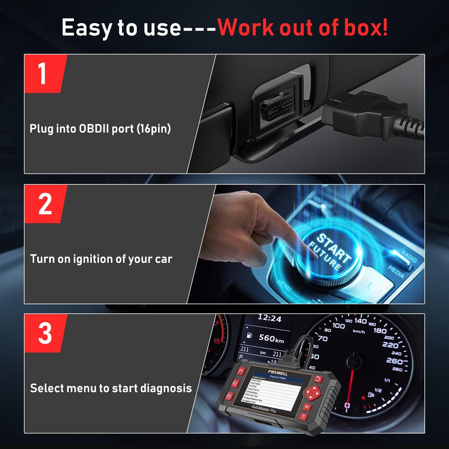 Thumbnail 1 de FOXWELL NT604 Elite car scanner OBD2