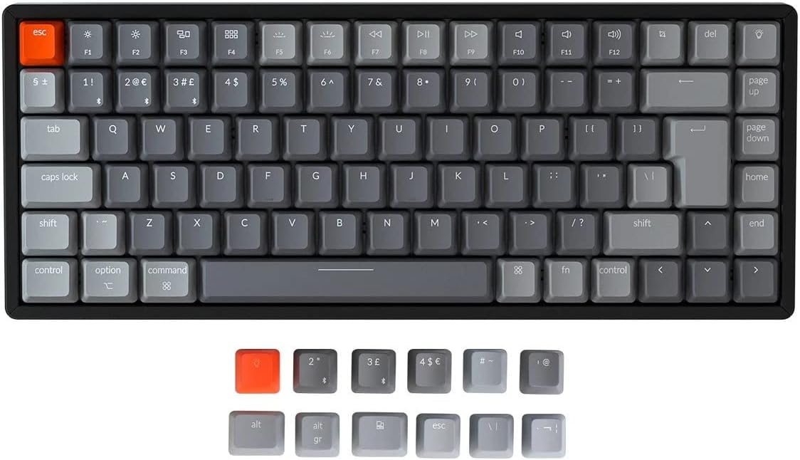 Thumbnail 6 de Keychron K2 Wireless Bluetooth/USB Wired Gaming Mechanical Keyboard (84-key ISO-UK) with Gateron Red Switches