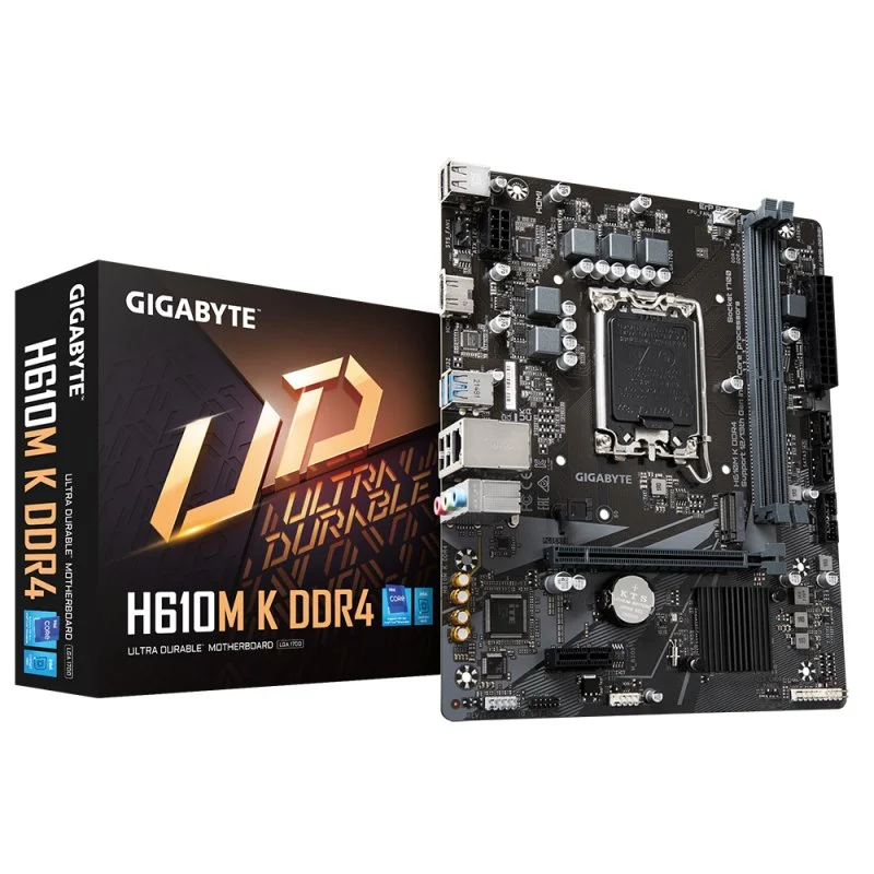 Detalle de Gigabyte H610M K DDR4 placa base 2 DIMM