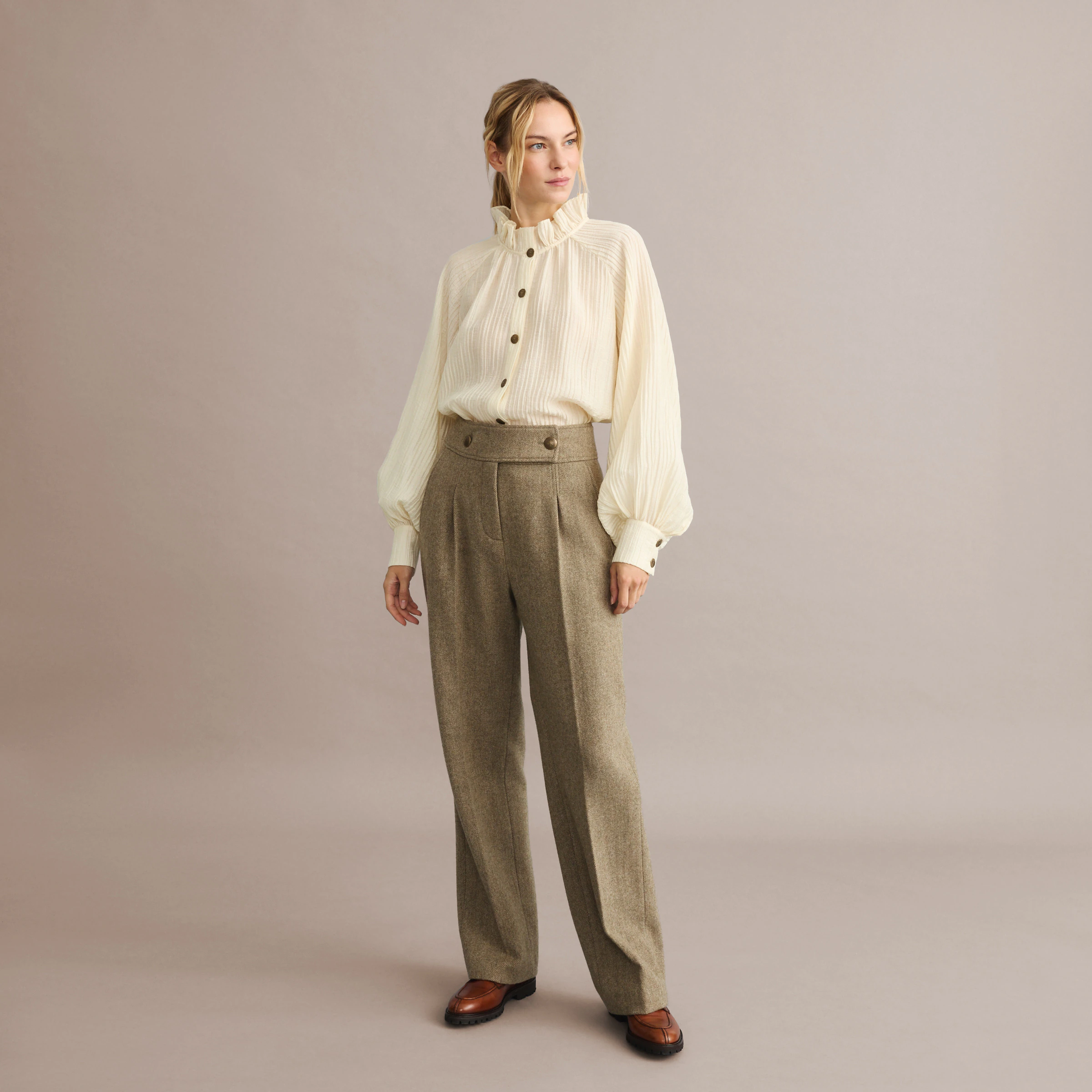 Thumbnail 2 de Verhunt Camisa lisa 80% Lyocell 📺