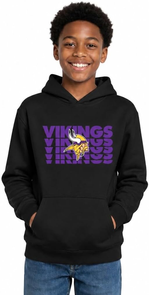 Detalle de Team Fan Apparel Youth NFL Hoodie, Cotton-Polyester Fleece