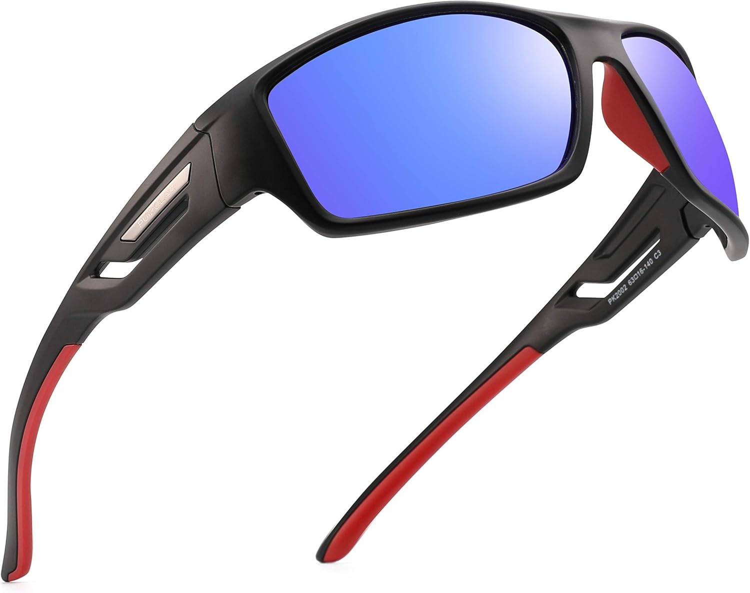 Detalle de PUKCLAR Lunettes de soleil Hommes Polarisées UV400 – Monture TR90 ultralégère (63 mm / 140 mm / 16 mm)