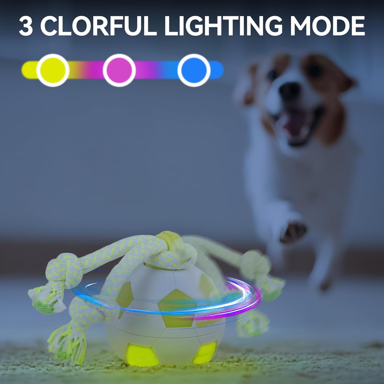 Thumbnail 3 de ALL FOR PAWS Interactive Ball with LED Lights: Motion-Activated Dog Toy for Boredom, USB Rechargeable