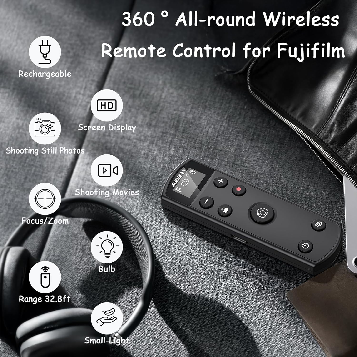Thumbnail 2 de AODELAN Wireless Remote Shutter Release for Fujifilm Cameras
