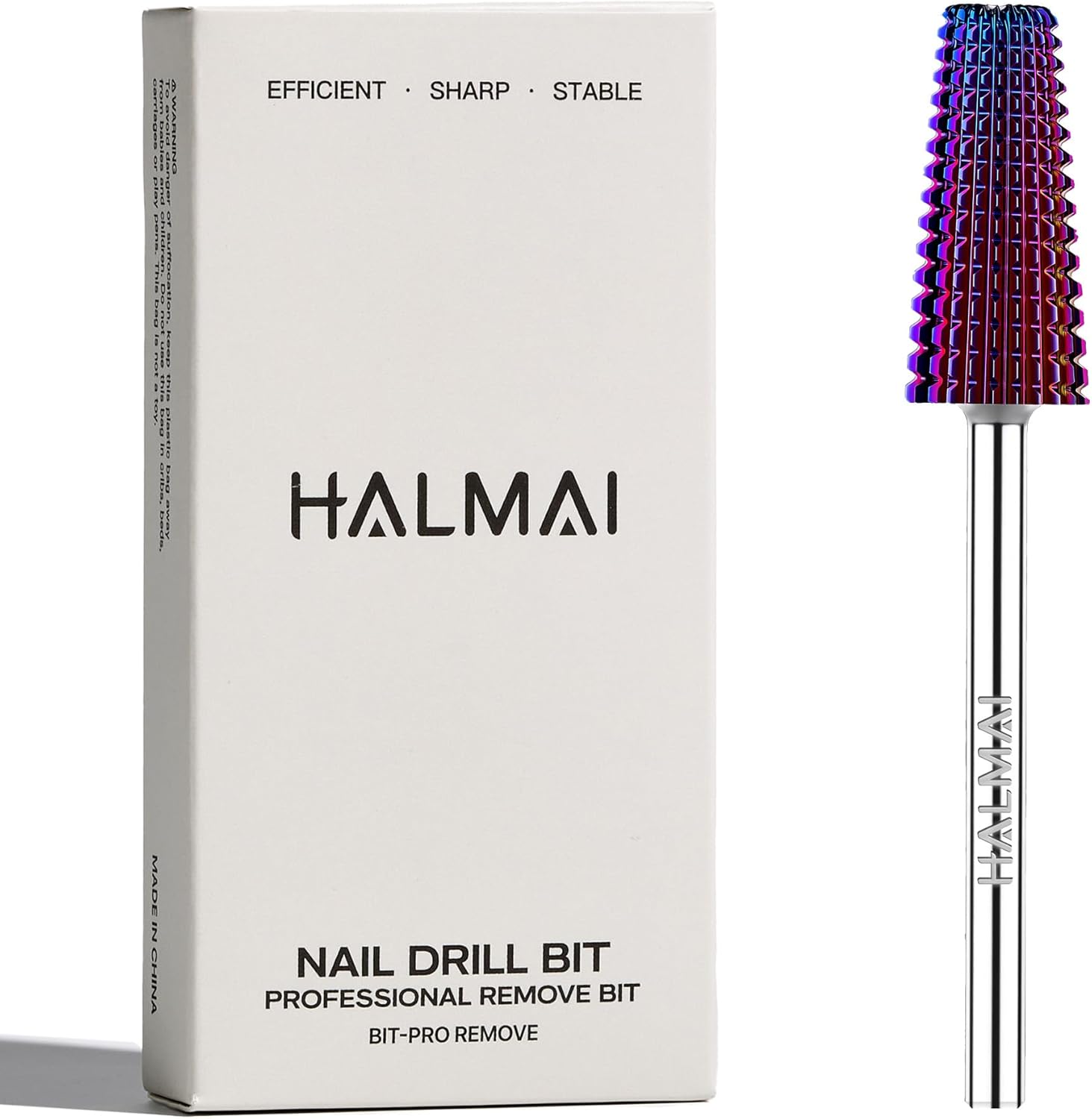 Detalle de HALMAI Frese per Lima Unghie 3/32" AG8H: Rimozione rapida di acrilico e gel e cura cuticole